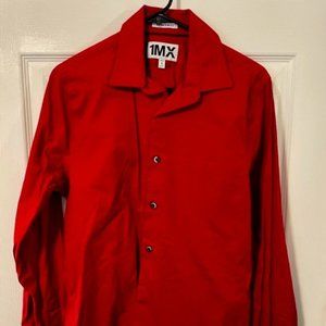 Slim Fitted Red Dress Shirt